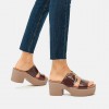 Pilar Leather Slide Platforms Mules & Clogs