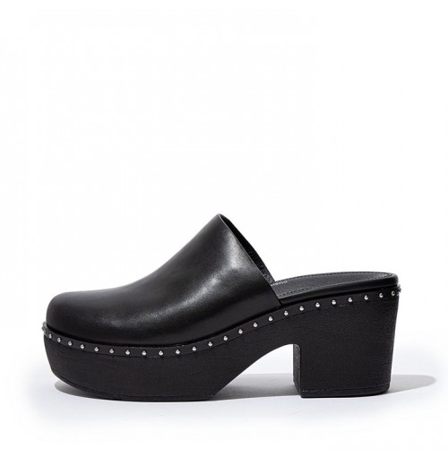 Pilar Leather Mule Platforms Mules & Clogs