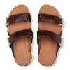 Remi Adjustable Leather Slides