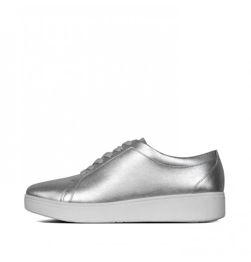 Rally Metallic Leather Trainers