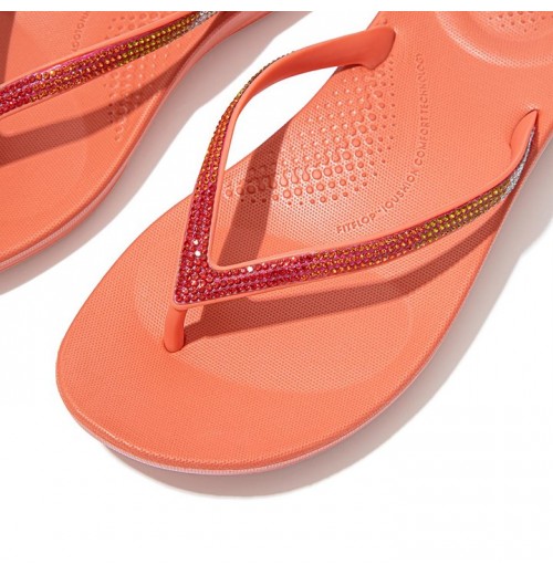 Iqushion Ombre Sparkle Flip Flops