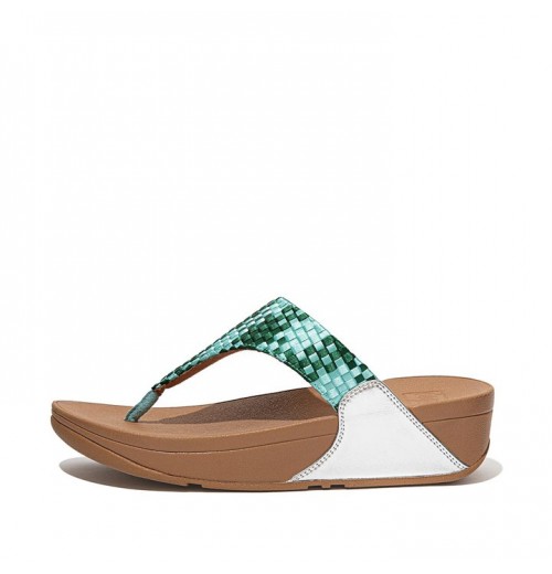 Lulu Silky Weave Toe-Post Sandals