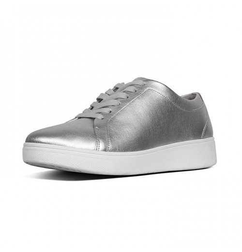 Rally Metallic Leather Trainers