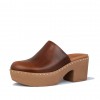 Pilar Leather Mule Platforms Mules & Clogs