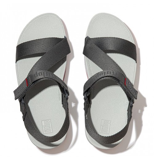 Surfa Woven-Logo Z-Strap Back-Strap Sandals