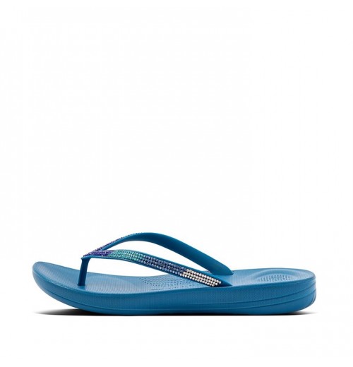 Iqushion Ombre Sparkle Flip Flops