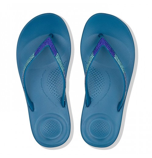 Iqushion Ombre Sparkle Flip Flops