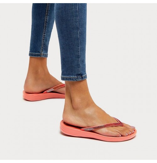 Iqushion Ombre Sparkle Flip Flops