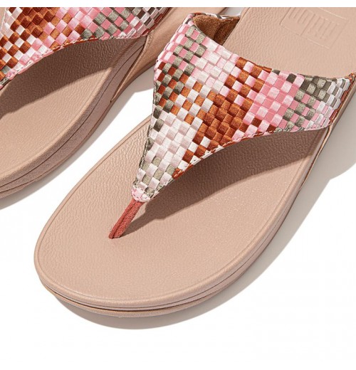 Lulu Silky Weave Toe-Post Sandals