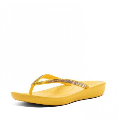 Iqushion Ombre Sparkle Flip Flops