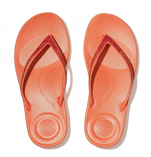 Iqushion Ombre Sparkle Flip Flops