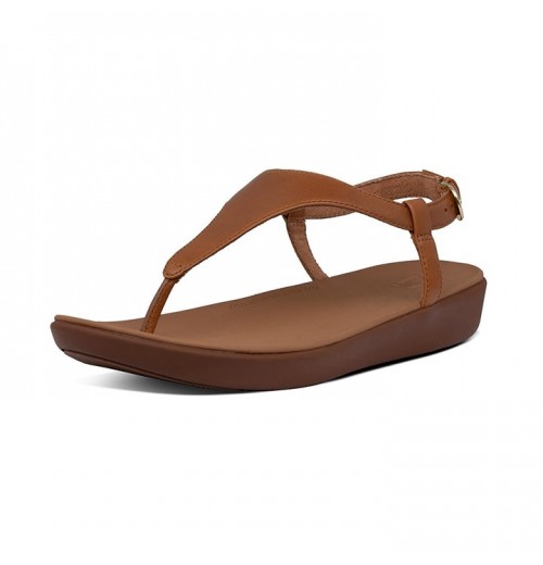 Lainey Leather Back-Strap Sandals