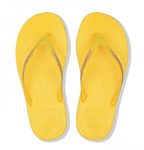 Iqushion Ombre Sparkle Flip Flops