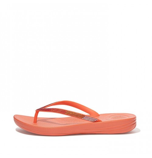 Iqushion Ombre Sparkle Flip Flops