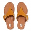 Gracie Buckle Suede Toe-Post Sandals