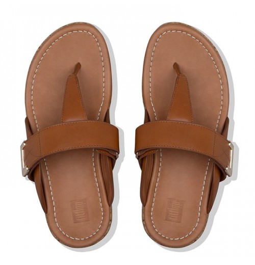 Remi Adjustable Leather Slides