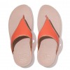 Lulu Pop Binding Leather Sandals Toe-Post Sandals