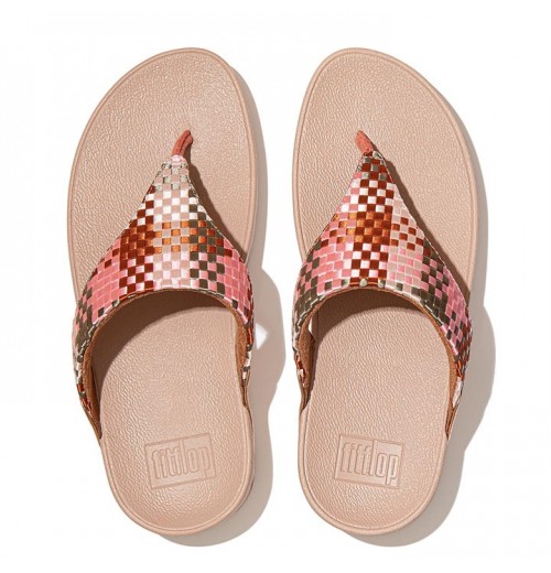 Lulu Silky Weave Toe-Post Sandals