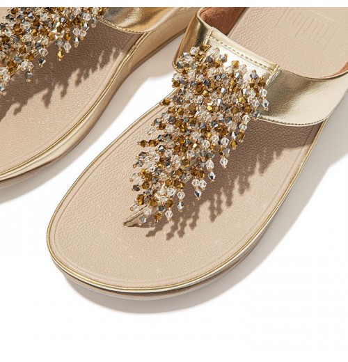 Rumba Beaded Toe-Post Sandals