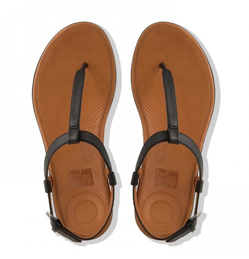 Tia Leather Back-Strap Sandals