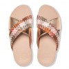 Lulu Silky Weave Cross Slides